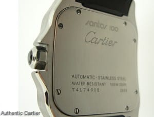 Genuine Cartier Santos Back