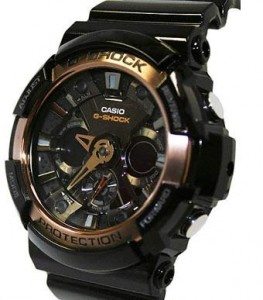 1365134354 498726387 1 Pictures of Casio G Shock GA200RG 1A Anti Magnetic Anadigi Rose Gold Black Resin for Men