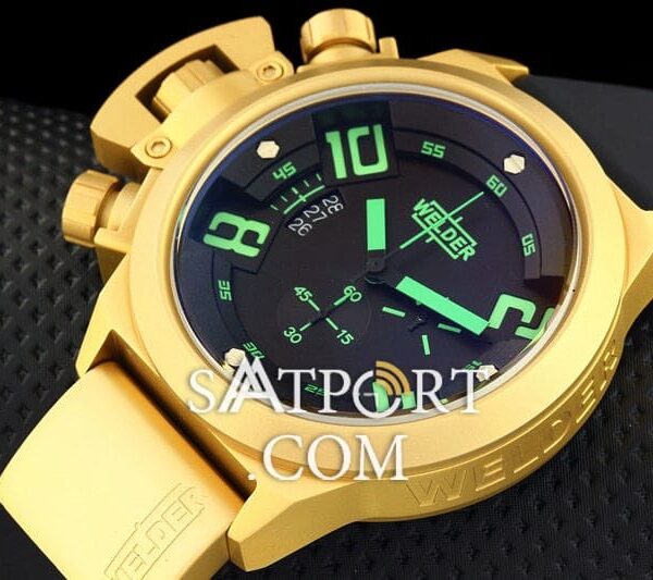 Welder K24 Gold Chronograph Green Dial