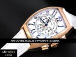 Franck Muller Beyaz Deri Kordon