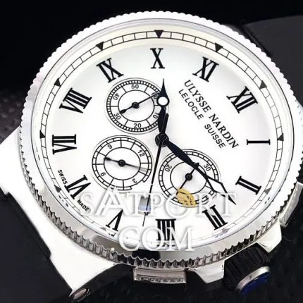 Ulysse Nardin Le Locle Siyah Gümüş Chronograph