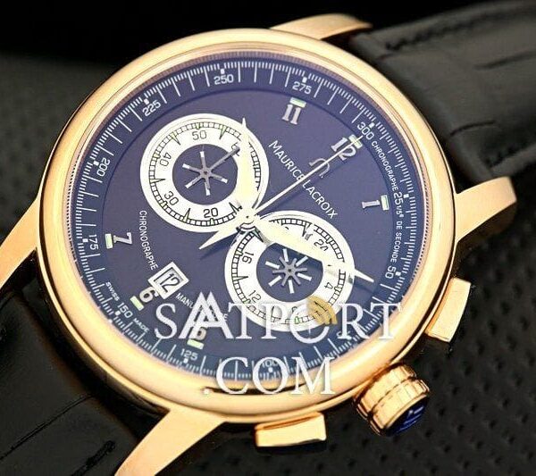 Maurice Lacroix Chronograph Siyah Gold