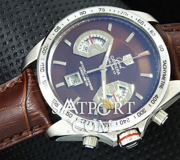 TAG Heuer Calibre 17 Kahve Gümüş Chronograph