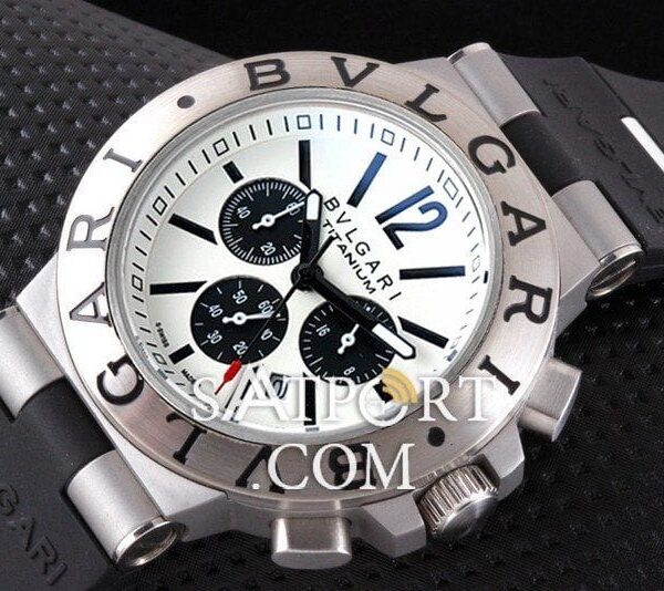 Bvlgari Diagono Titanium Silver Chronograph II