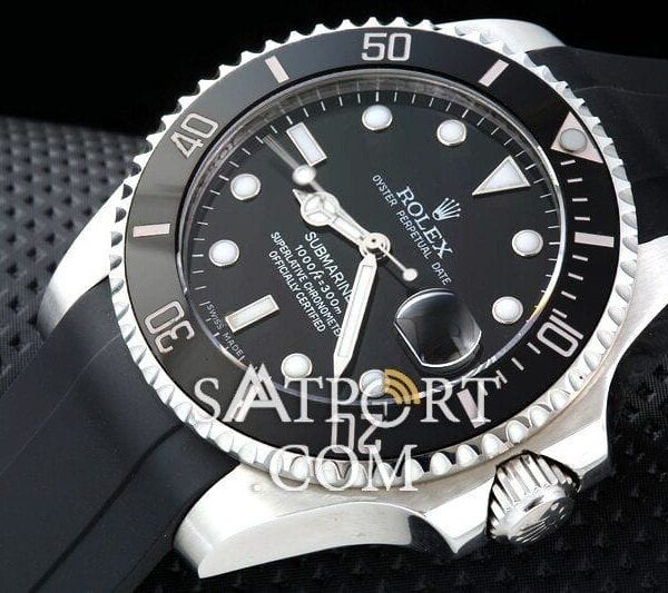 rolex-submariner-slikon-kordon-siyah-44ew