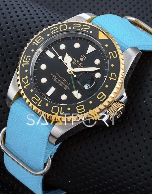 Rolex Submariner GMT Mavi Natoband Seramik Bezel