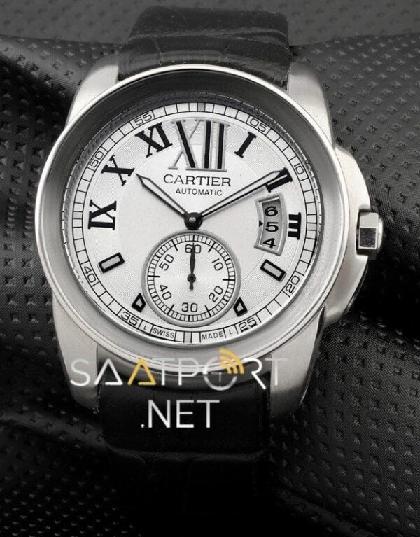 Cartier Calibre de Watch Siyah Deri