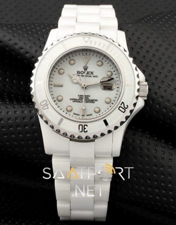 Rolex Seramik Beyaz Bayan