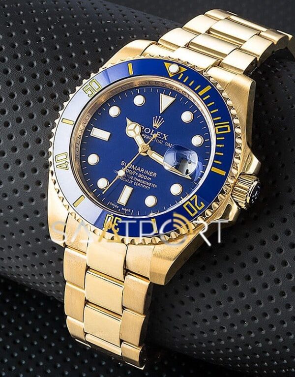 Rolex Submariner Gold Dark blue Automatic
