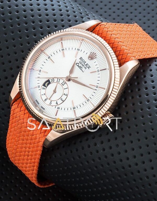 Rolex Cellini 50525 Dual Time Otomatik Nato Band