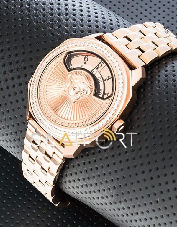 Versace Bayan Saati Taşlı Rose