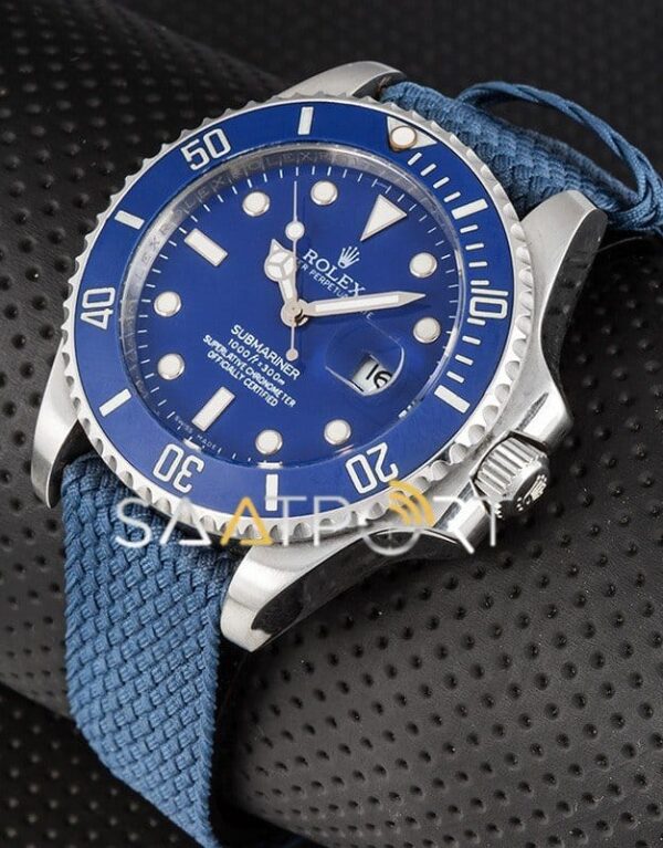 Rolex Submariner Natoband Otomatik Lacivert