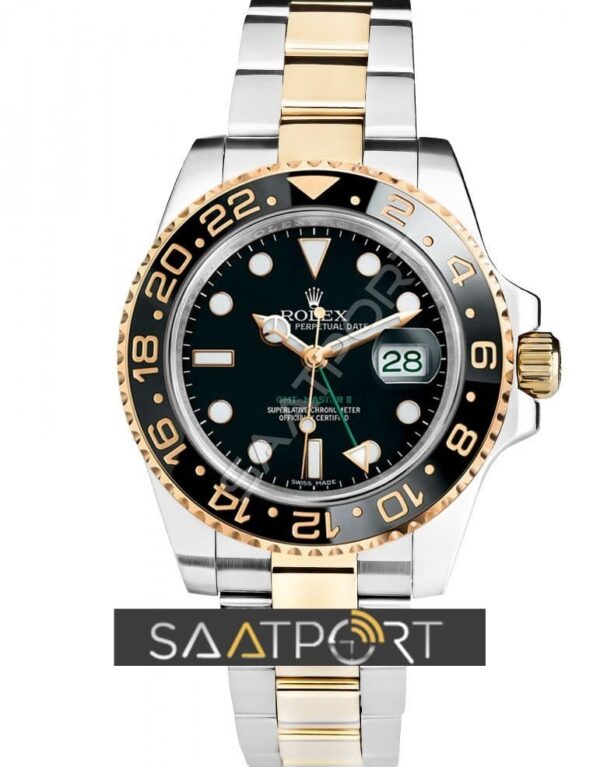 Rolex GMT Master II 116713LN Yellow Gold Black 3186 ETA