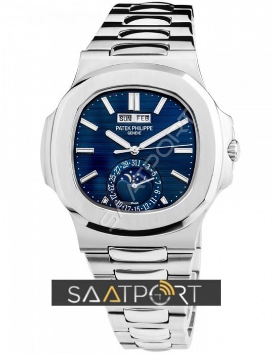 Patek Philippe Nautilus Annual Calendar Mavi Kadran Eta Saat
