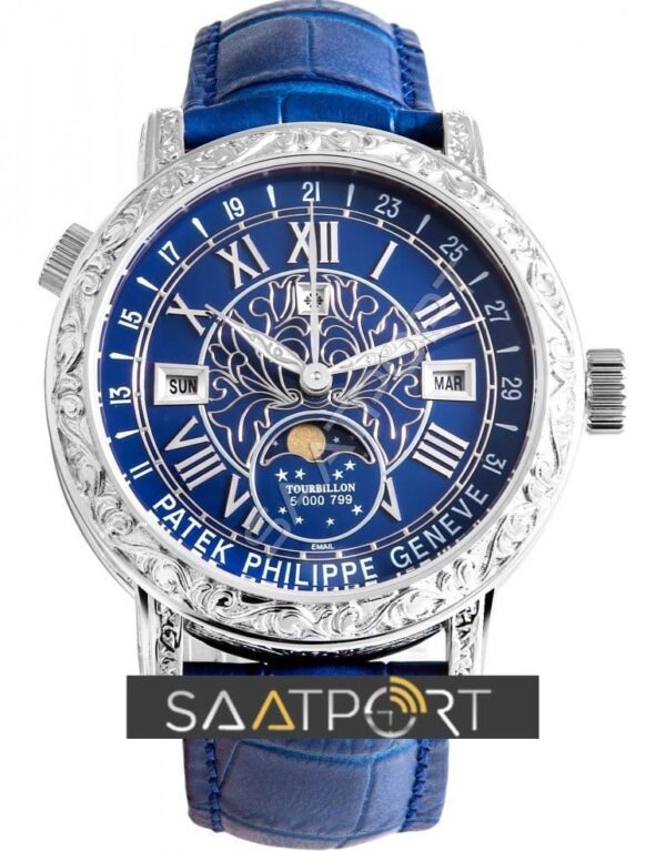 Patek Philippe Sky Moon Tourbillon 6002G Mavi Kadran