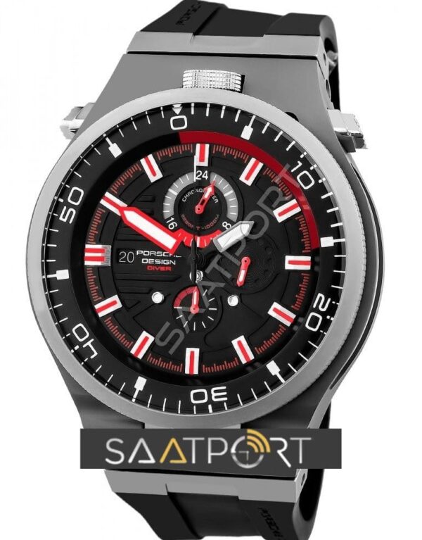 Porsche Design Chronograph Black Red Dial P’6780 (1)