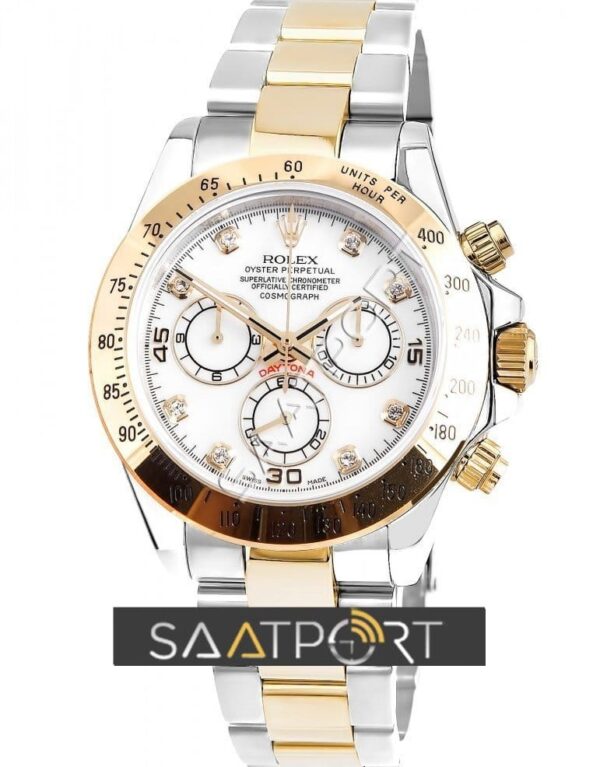 Rolex Daytona 116503 White Diamond Yellow Gold 4130 Eta