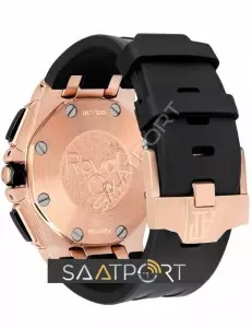 AUDEMARS PIGUET ROYAL OAK OFFSHORE ROSE GOLD AND CERAMIC silikon kordon replika saat