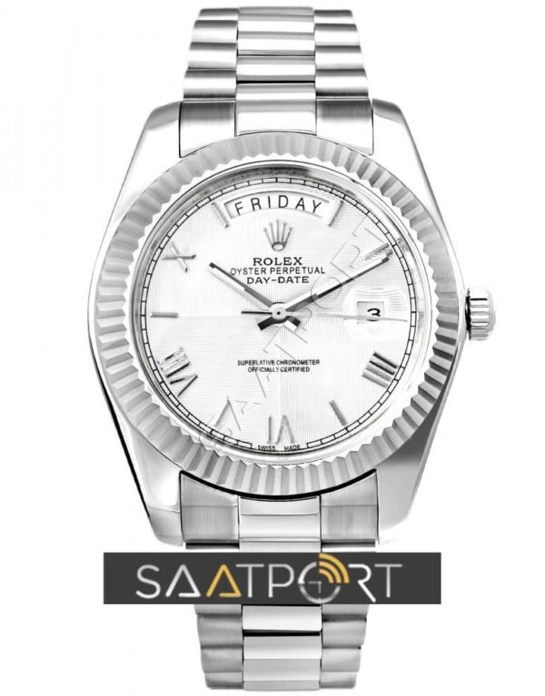 Rolex day-date II 41mm beyaz kadran dial (23)