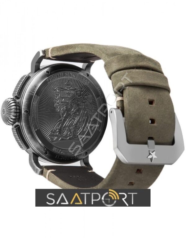 Zenith Heritage Pilot Ton-Up 45mm Steel Nubuck Watch -5