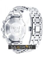 audemars piguet baget taşlı ap taşlı model rose silver Audemars Piguet Royal Oak Full Diamond (5)