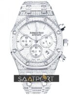 audemars piguet baget taşlı ap taşlı model rose silver Audemars Piguet Royal Oak Full Diamond (7)
