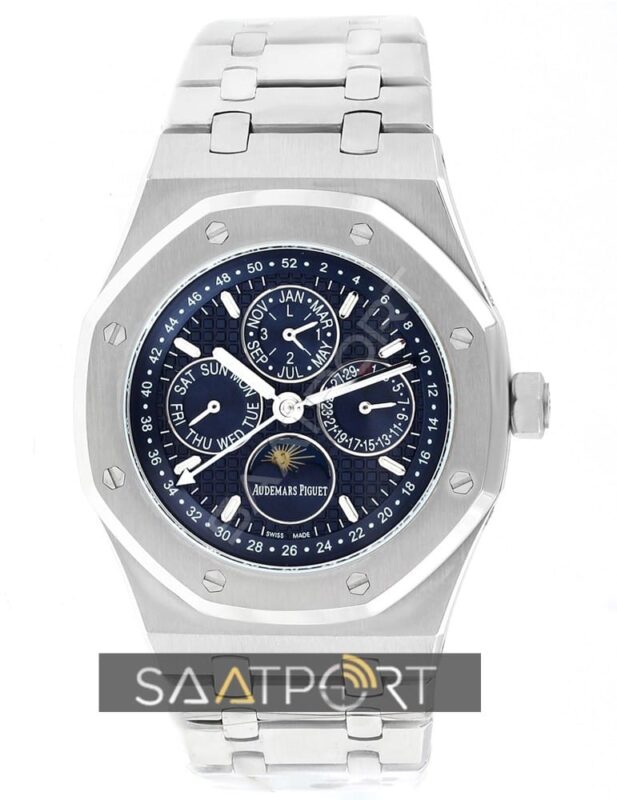 Audemars Piguet Royal Oak Perpetual Calendar White new rose gold silver replika saat eta sat replikalar saatport (12)