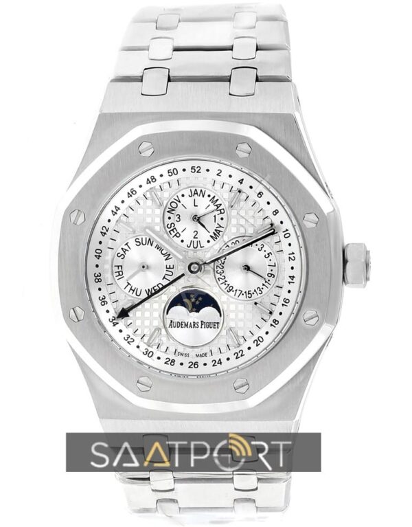 Audemars Piguet Royal Oak Perpetual Calendar White new rose gold silver replika saat eta sat replikalar saatport (2)