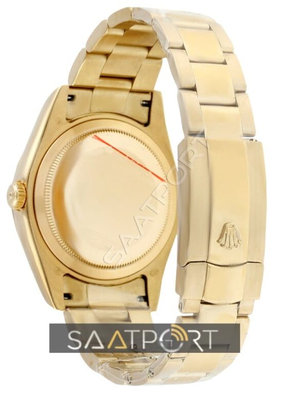 Rolex Sky Dweller Silver Dial 18 Carat Yellow Gold Oyster replika saat eta saat eta mekanizma (2)