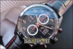 Tag Heuer Carrera Calibre 1887 CAR2A80.FC6237 Noob Factory V6F 11 Best Edition, Chronograph, Titanium, Ceramic Bezel, Black Dial, Black Leather Strap, SWISS ETA 7750 Automatic Movement (2)
