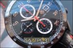 Tag Heuer Carrera Calibre 1887 CAR2A80.FC6237 Noob Factory V6F 11 Best Edition, Chronograph, Titanium, Ceramic Bezel, Black Dial, Black Leather Strap, SWISS ETA 7750 Automatic Movement (3)