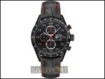 Tag Heuer Carrera Calibre 1887 CAR2A80.FC6237 Noob Factory V6F 11 Best Edition, Chronograph, Titanium, Ceramic Bezel, Black Dial, Black Leather Strap, SWISS ETA 7750 Automatic Movement (9)