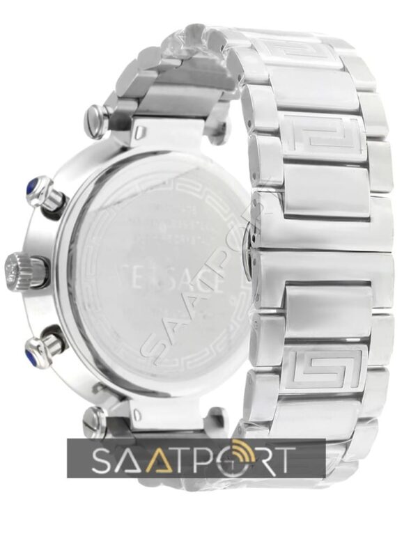 VERSACE SİLVER ÇELİK KORDON SİYAH KADRAN BLACK BELT REPLİKA SAAT KRONOMETRELİ (2)