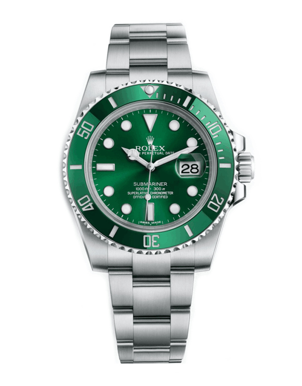 Rolex Submariner Steel Green Dial (Hulk) 116610LV 3135 ETA SAAT