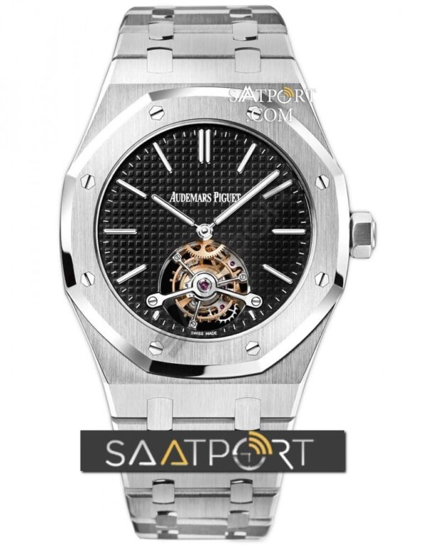 Audemars Piguet Royal Oak Tourbillon 41 mm Extra-Thin 26510ST.OO.1220ST.01 replika saat eta saat ap türbülon saatport (1)