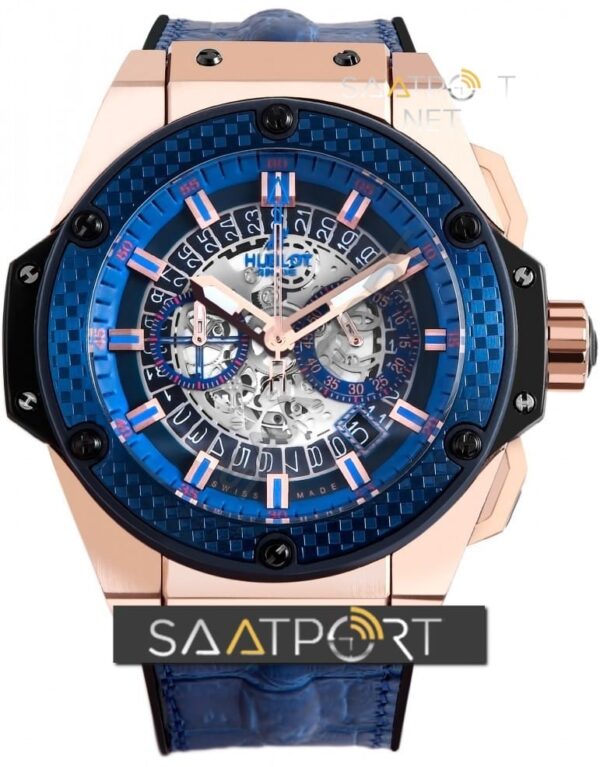 HUBLOT King Power Special One Skeleton Dial Chronograph Automatic 701.NQ.0137.GR.SPO14 replika saat (4)