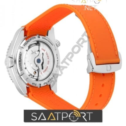 Omega Seamaster Planet Ocean Automatic Black Dial Orange Silicone Rubber Men’sWatch 232.32.46.21.01.001 omega eta saat replika saatler (2)
