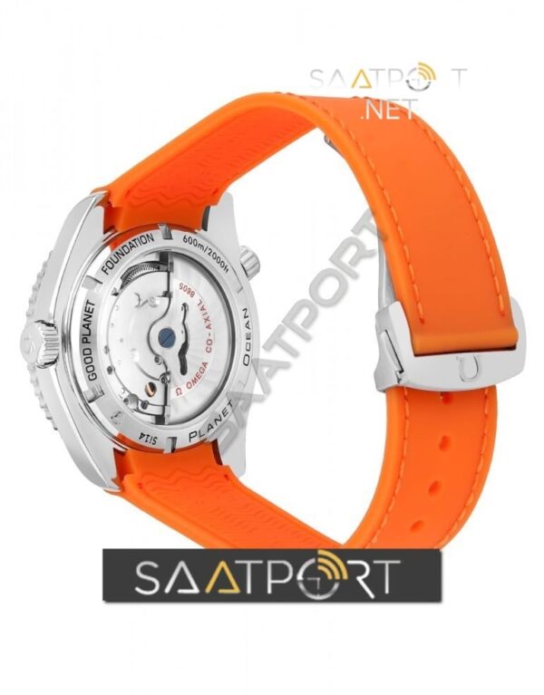 Omega Seamaster Planet Ocean Automatic Black Dial Orange Silicone Rubber Men’sWatch 232.32.46.21.01.001 omega eta saat replika saatler (2)