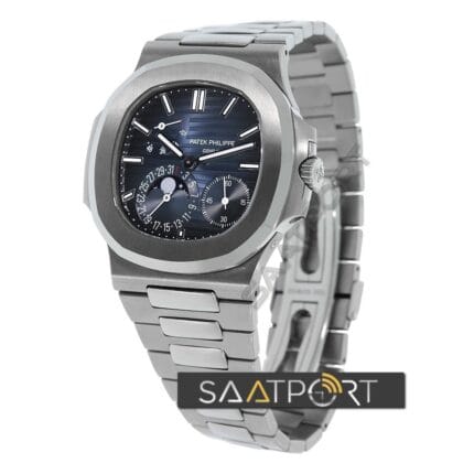 Patek Philippe Nautilus 40mm Stainless Steel Moonphase Blue Dial 57121A-001 ETA SAAT