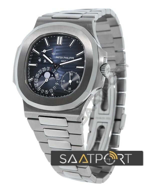 Patek Philippe Nautilus 40mm Stainless Steel Moonphase Blue Dial 57121A-001 ETA SAAT