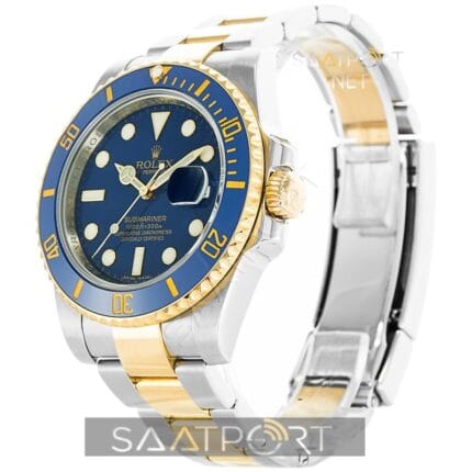 ROLEX SUBMARINER STEEL AND GOLD BLUE DIAL 16613