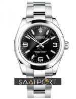 Rolex Air King 36mm 114200 Random series Black dial replika saat