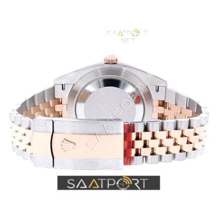 Rolex Datejust 41 Stainless Steel & Everose Gold Watch Chocolate Dial Jubilee Bracelet 126331 replika eta mekanizma