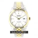 Rolex Datejust 41 Stainless Steel & Yellow Gold Watch White Dial Jubilee Bracelet 126333