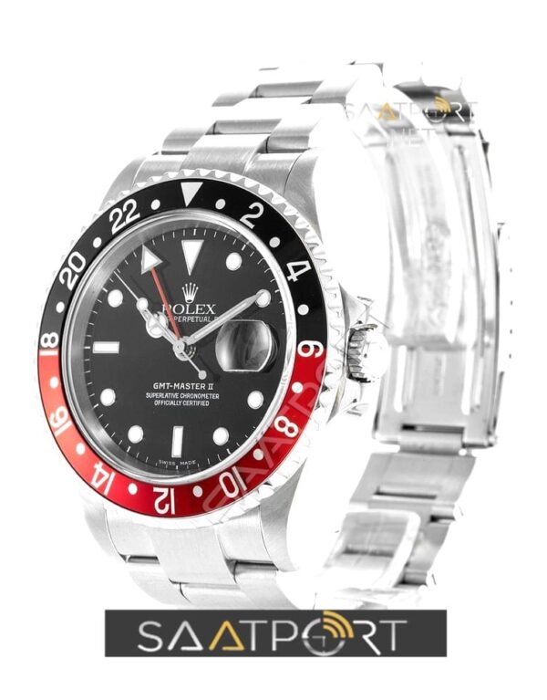 Rolex GMT-MASTER II 18K White Gold Red & Blue Pepsi Bezel 116719 replika saat