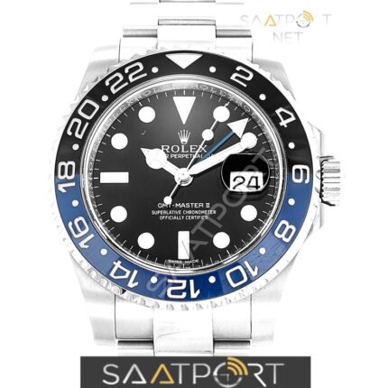 Rolex GMT-Master II Batman Stainless Steel 116710BLNR 3186 Eta Mekanizma