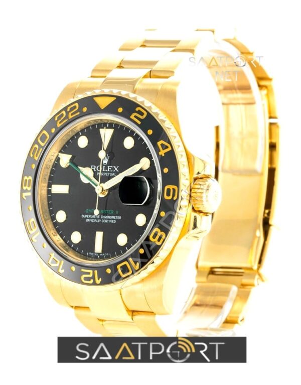 Rolex-GMTMasterII-116718LN GOLD ETA MEKANİZMA 3186 REPLİKA (2)