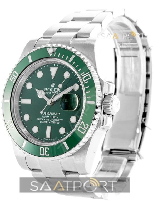Rolex SUBMARINER HULK Stainless Steel Green Ceramic Swiss Eta Saat