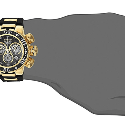 Invicta Men's Reserve Gold-Tone Polyurethane Band Steel Case