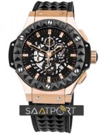 replika saat Hublot 310.PM.1180.RX Aero Bang – Rose Gold Rose Gold Case Ceramic Bezel (1)